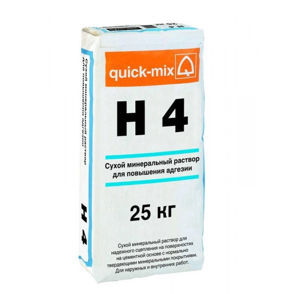 Сухой минеральный раствор для повышения адгезии H4